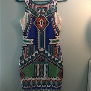 tight fit bodycon colorful dress